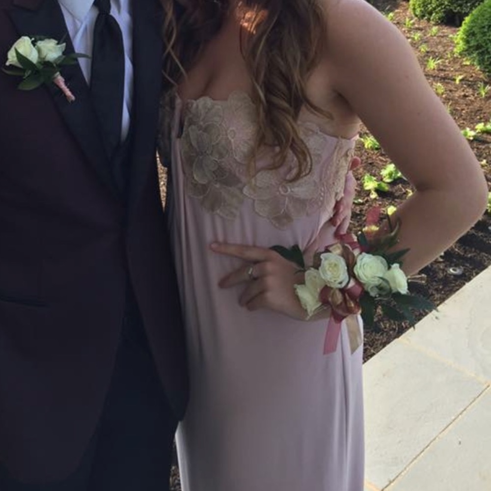 Baby pink prom dress size 6/8